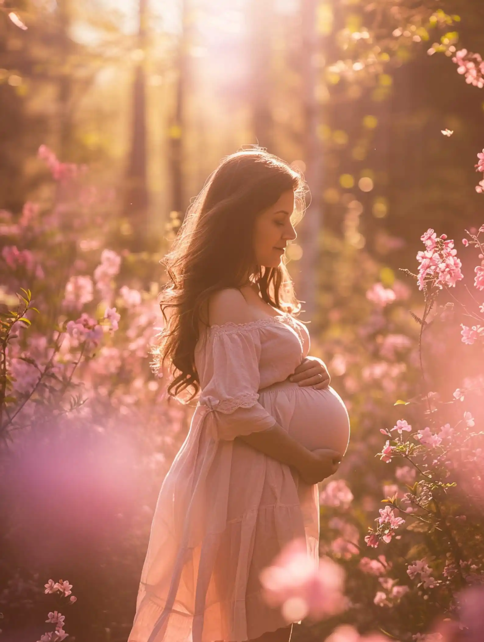 خلفية تصوير Mehofond ، زهرة وردية حالمة ، زهر الربيع ، ديكور صورة الأمومة ، خلفية لاستوديو الصور ، عيد ميلاد الكبار