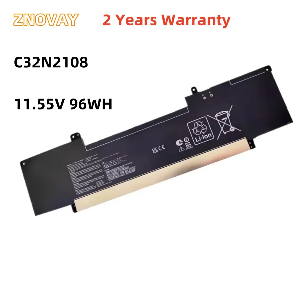 

ZNOVAY C32N2108 11,55 V 96WH Аккумулятор для ноутбука Asus ZenBook Pro 16X OLED UX7602ZM UX7602VI 0B200-04180000