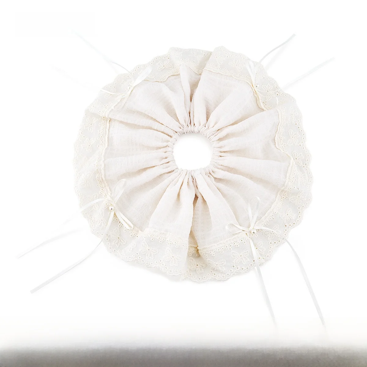 ajidou-パール生地のヘアゴム-女性用-優しいヘアアクセサリー-ファッショナブルなヘアバンド-女の子用ソフトヘアバンド