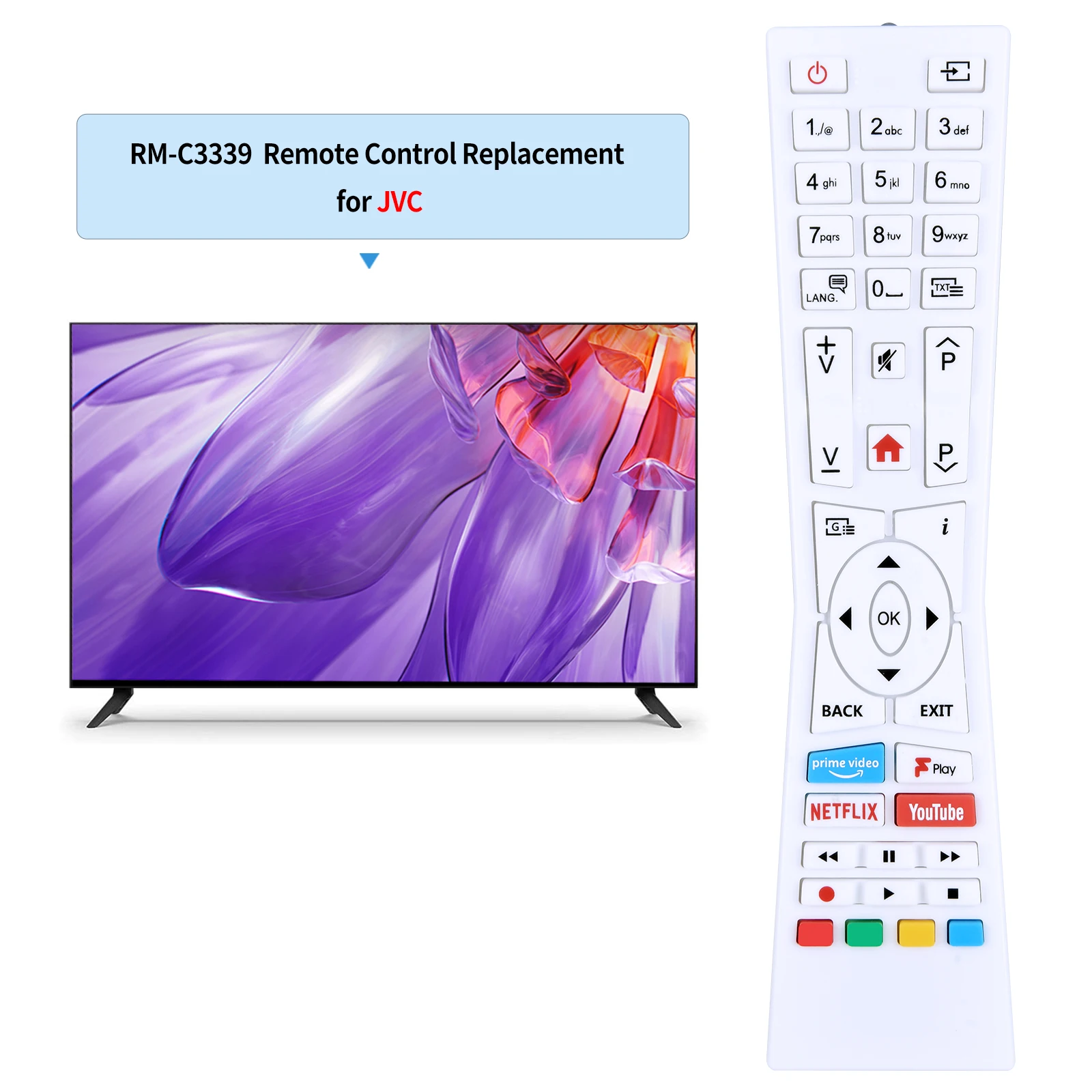 Nuevo RM-C3339 30102236   RC43101P ​ Control remoto para JVC LT-24C680 LT-32C690 LT-40C790