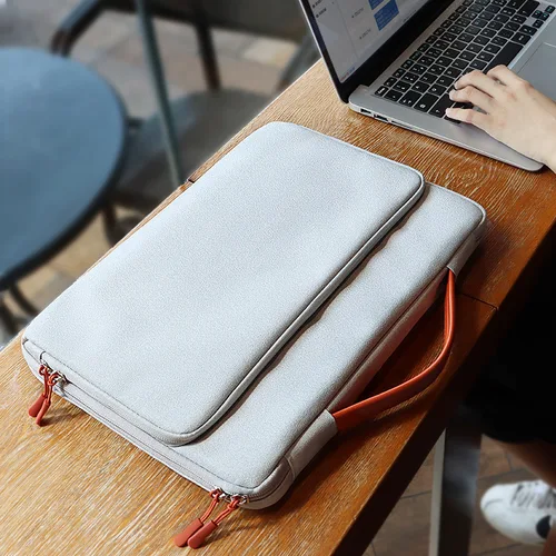 Imagen 2 del producto Funda protectora para portátil para 13,3, 14,1, 15,4, 16 pulgadas, MacBook Pro M3 Max M2 M1, Airbag delgado a prueba de golpes, bolsa para ordenador portátil para hombres y mujeres