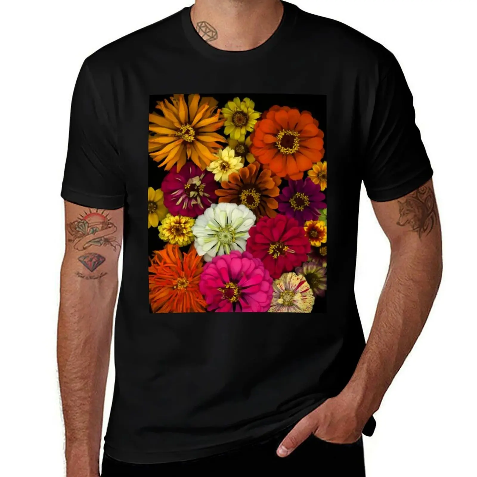 

Zinnia T-Shirt man t shirts cotton cotton t shirts high quality