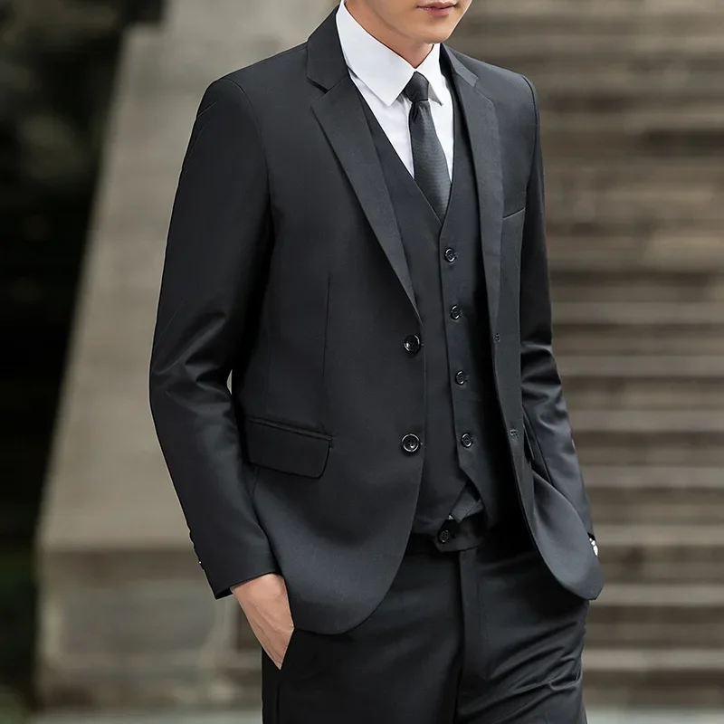 (013)Professional suit, shirt and skirt three-piece suit, high-end men's and women's bank formal wear