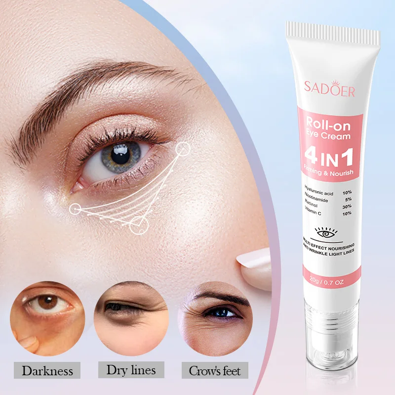 Instant Eye Bag Removal Cream Retinol Anti-Wrinkle Fade Fine Lines Firming Skin Anti Dark Circle Puffiness Brighten Eye Care