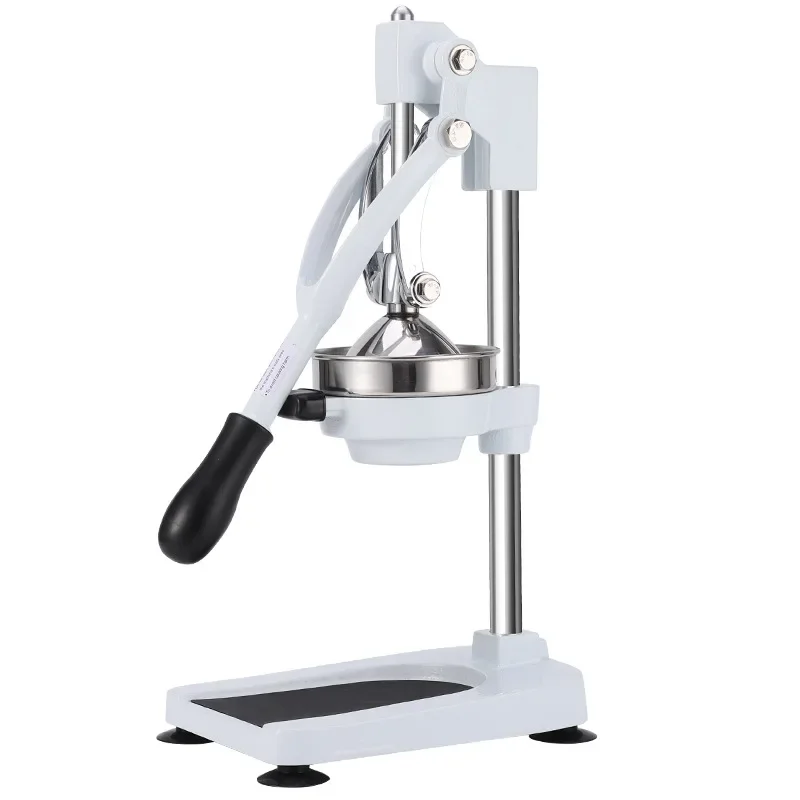 Manual Juicer Pulp-Free Juice For Citrus, Apples, and Watermelon Interchangeable Juicing Heads Stainless Steel Juicer