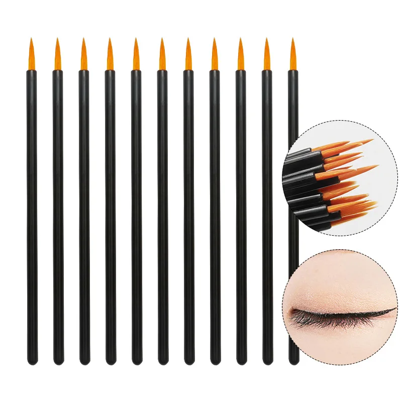 50/100 Stück Wiederverwendbare Nail-Art-Pinsel Eyeliner Make-up-Werkzeuge Maniküre-Malstifte Schönheitswerkzeug Nagel-Gel-Liner-Pinsel