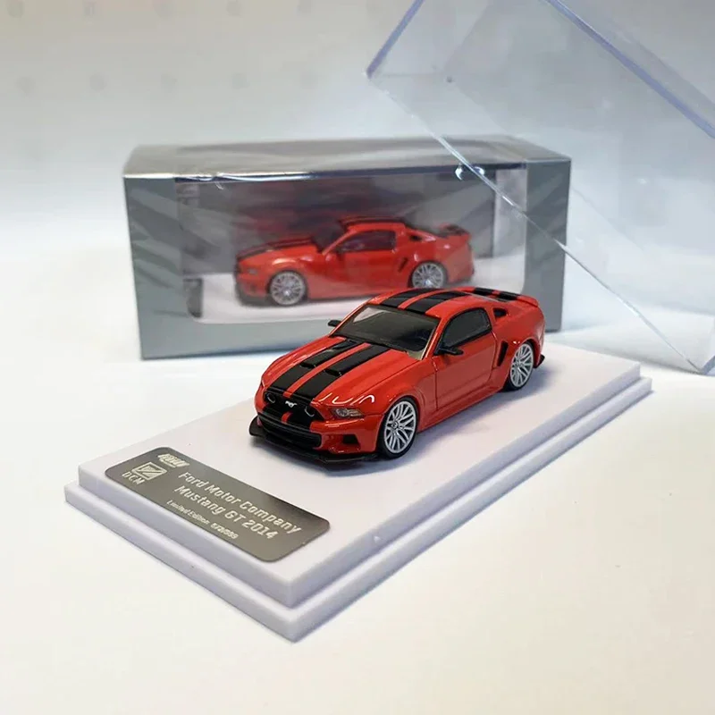 GDO Hunter x DCM 1/64 modelo de coche Mustang 2014, reacondicionamiento de aleación, colección de vehículos deportivos