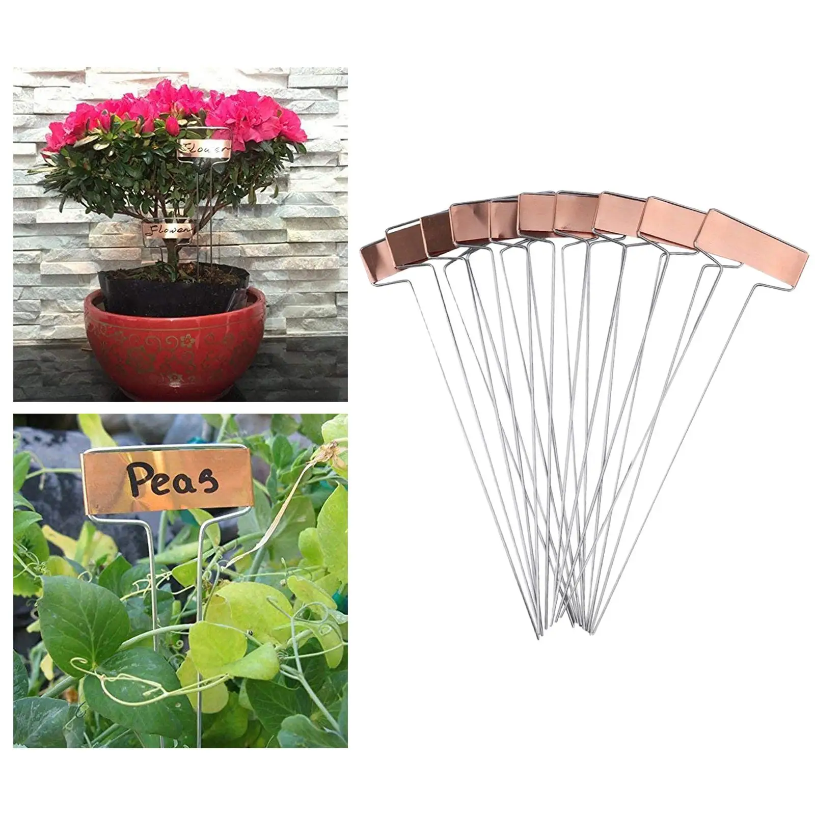 

10x этикетки, бирки для садовых кольев для балкона, цветов, овощей