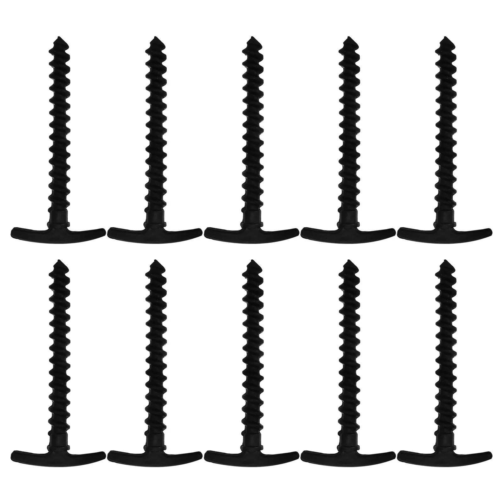 

10 pcs Nylon Tent Pegs Lightweight High Strength Screw Stakes For Beach Muddy Ground Grassland Camping Outdoor Tent Pin