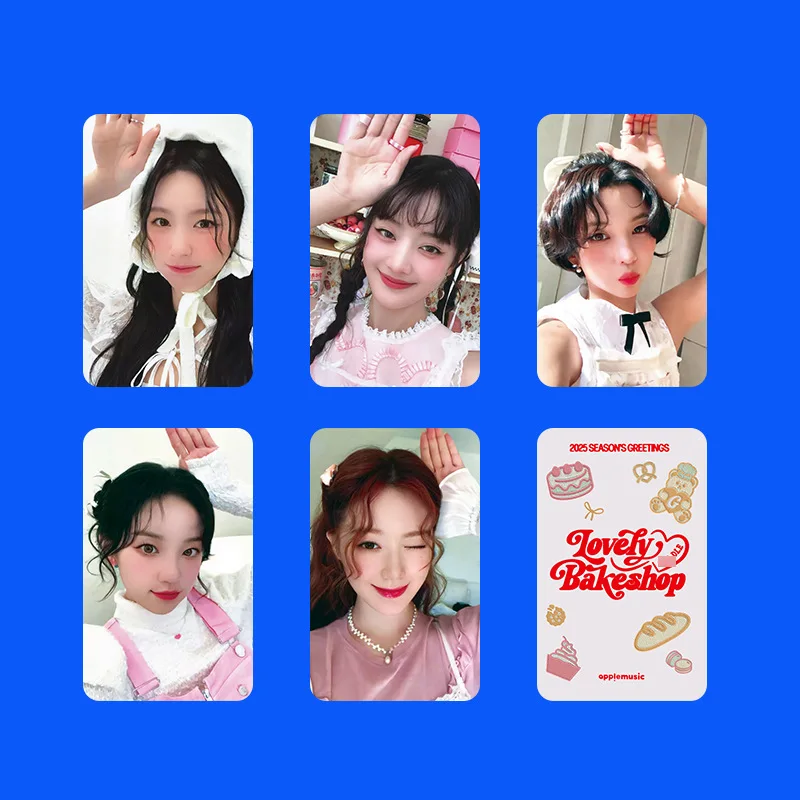 GIDLE Kpop 2025 SEASONS GREETINGS LOVELY BAKESHOP Ver Group Photo Cards