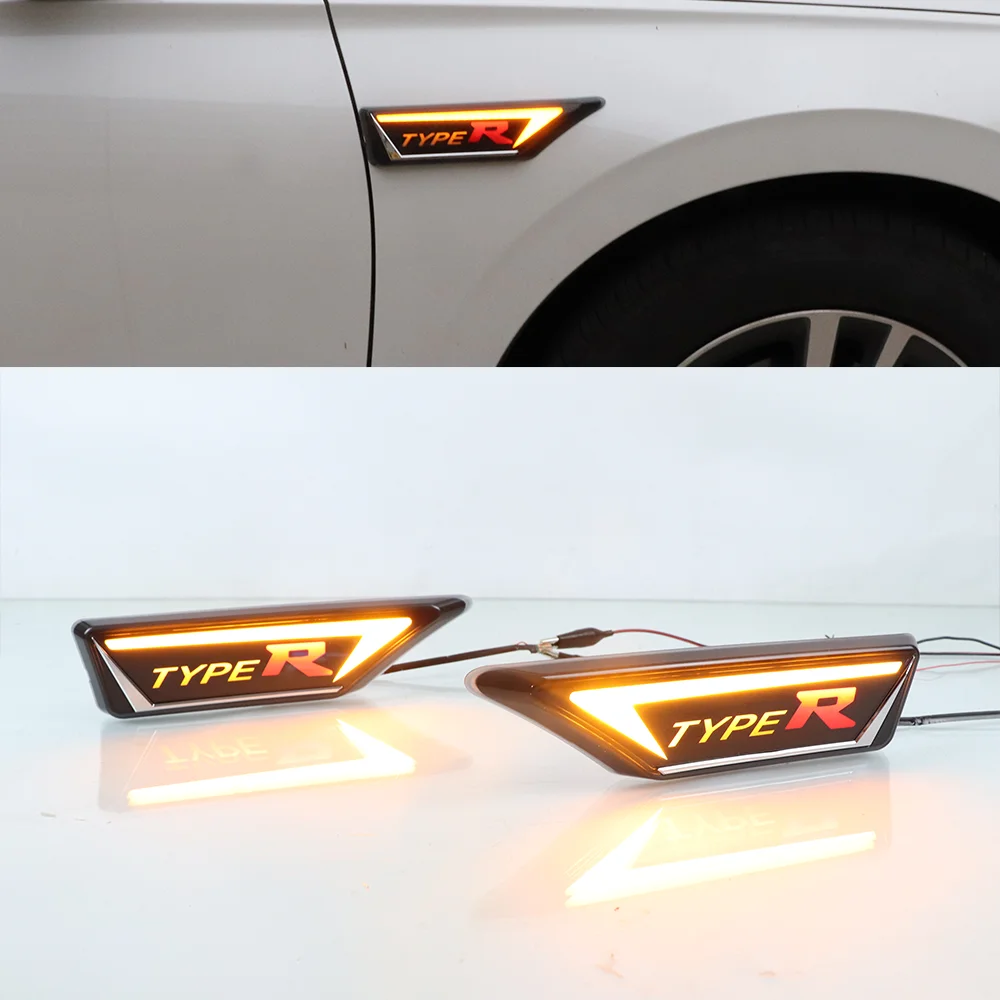 Auto Accessories Fender Light LED Side Vent Lights Turn Signal Lamp Reflector Car Accessories For Honda Civic 2021 2022