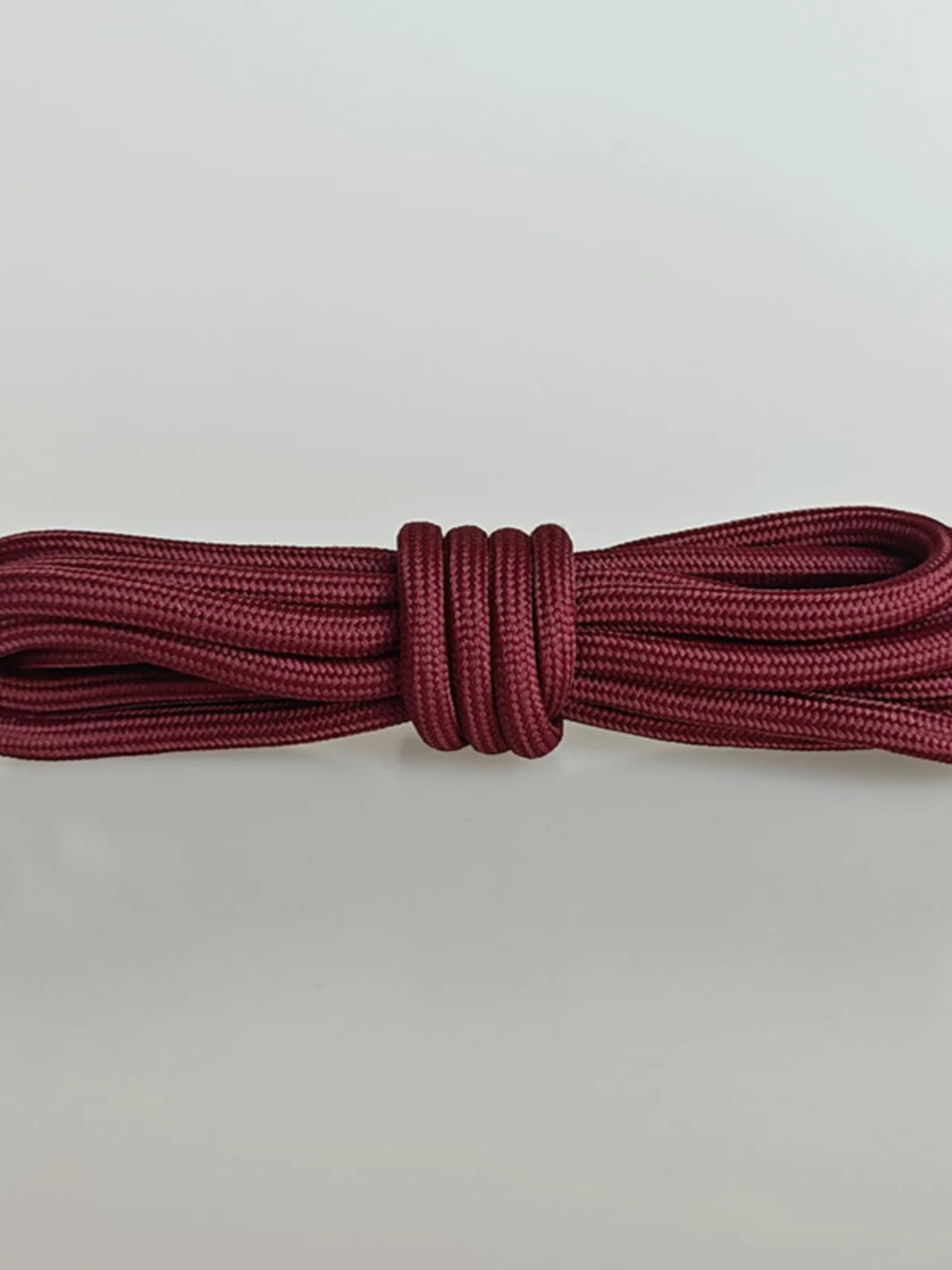 Angola Red Shoelaces Wine Red Dark Red Deep Red Dual Color round Flat Cotton Dad Deqin Shoes Accessories Polyester Material
