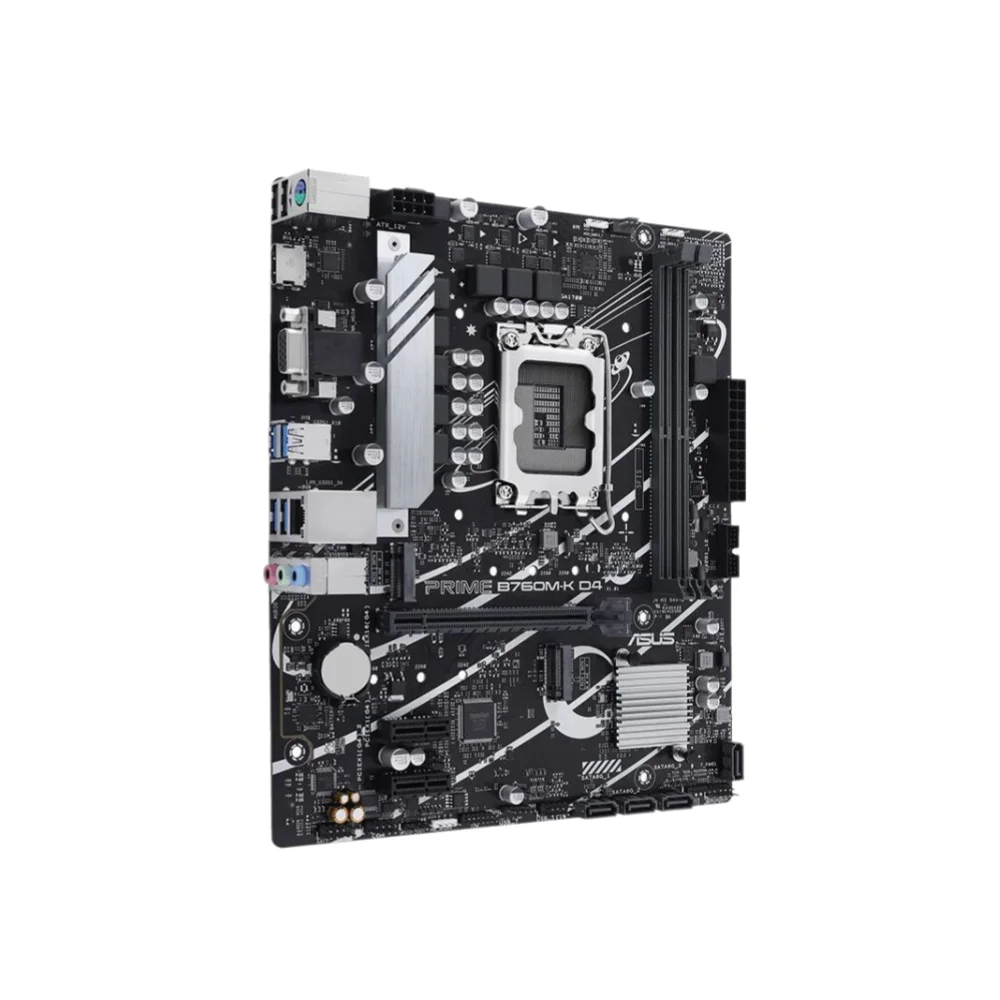 ASUS PRIME B760M-K Motherboard DDR4 Support 12th 13th Gen Intel Core I7 I5 I3 Pentium Celeron LGA 1700 CPU Socket ATX Form Facto - view 2
