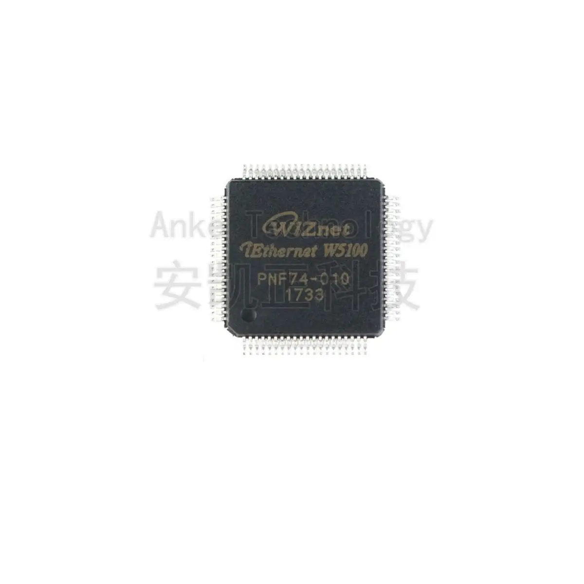 Original genuine product, SMD W5100 LQFP-80 embedded Ethernet controller IC chip 10PCS