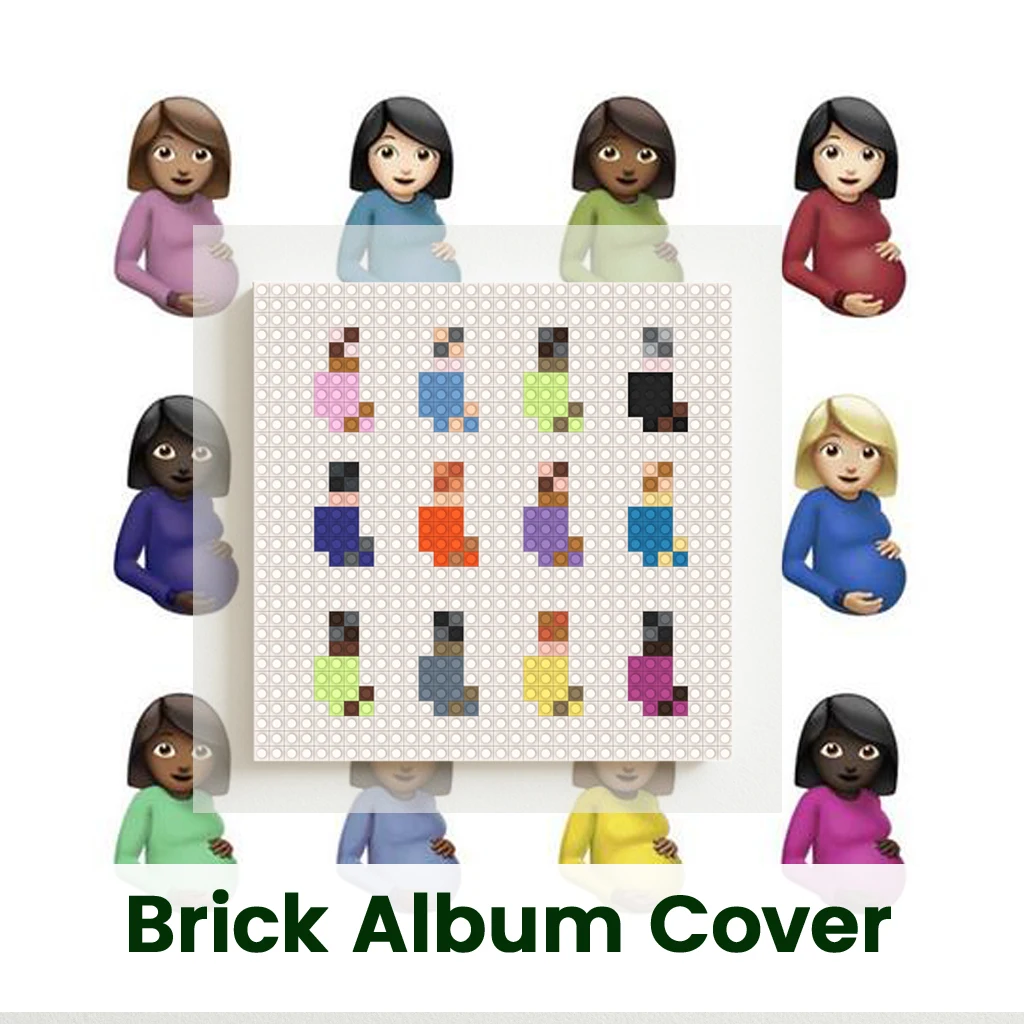 

D-Drake Rap Hip Hop Music Building Blocks Brick Mosaic Wall Art Album Pixel Painting Home Living Room Bedroom Decor