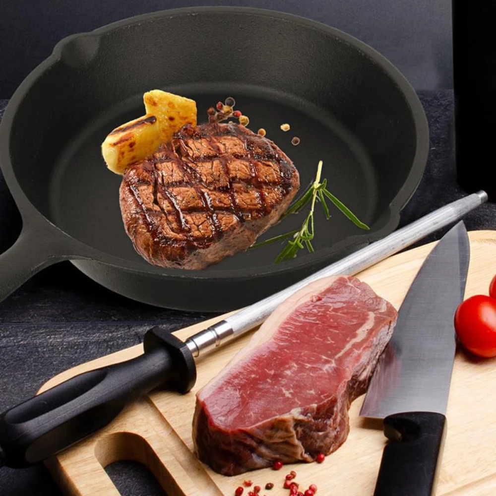 Pan Iron Cast Frying Egg Steak Cooker Pot Mini Enamel Saucepan Steak Steak Cookers Maker Cookware Omelet Sandwich Waffle Grill