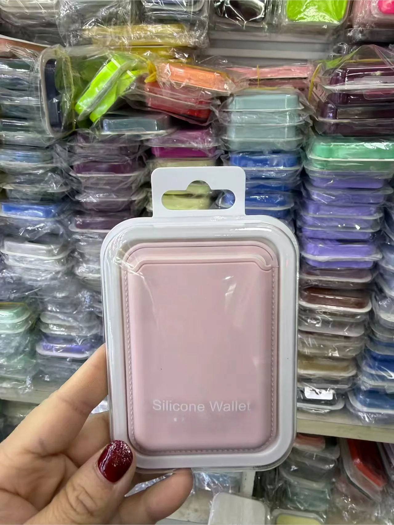 Candy Color Original Flüssigsilikon-Kartenetui für iPhone 17 ProMax 16 14 15 – Starke Magnetkraft für MagSafe Kartenlagerung und Geldbörse – Detail 15