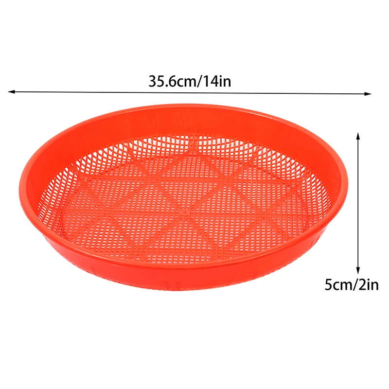 1Pc Sands Portable Sifters For Compost Soil Plastic Sand Mesh Sieves Soil Sieve Mesh Screen Garden Beach Planting Accessoriess images - 6