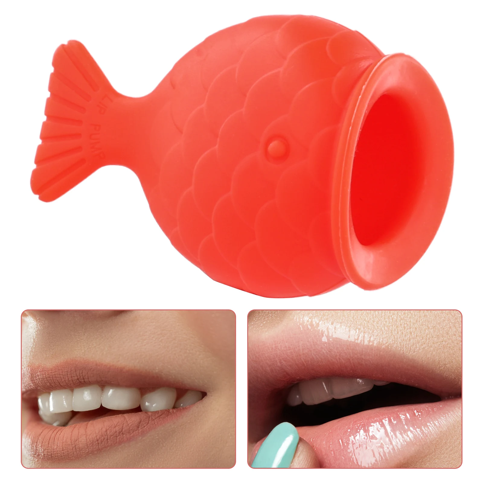 Lip Plumper Lips Enhancer Plumper Device Lip Plumping Big Sexy Mouth Fish Shape Lip Enhancer Soft Silicone Pout Lips Enhancer
