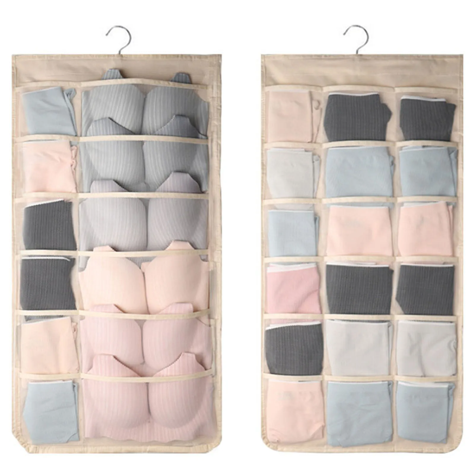 Underwear Hanging Storage Bag Durable Foldable Organizer For Bra Underwear Underpants Socks