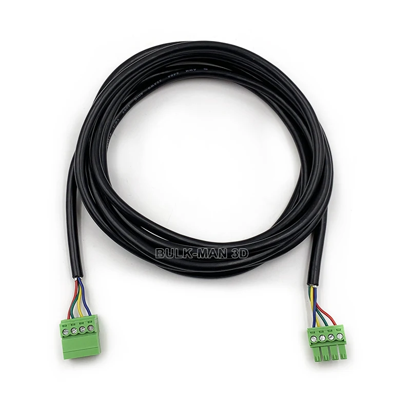 4 Core Shielded Xtension Cable 22AWG with JST SM 4P Female and Male Connector for Nema23 Stepper Motor