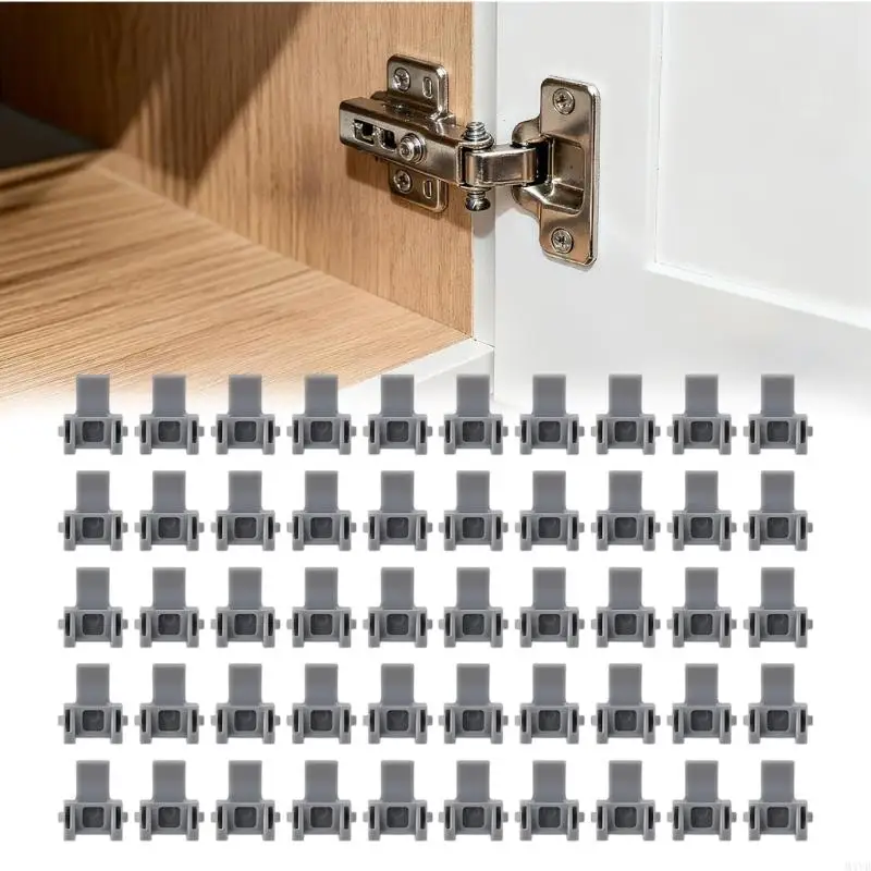 50Pcs Plastic Cabinet Hinge Stoppers With Precise 86 Degree Opening Limit Cabinet Hinge Restrictor Clip Enduring M4YD