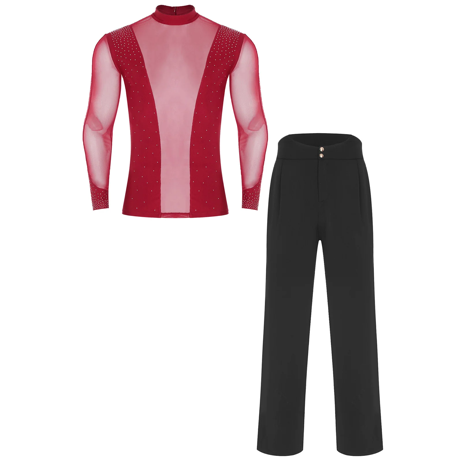 traje-de-baile-de-ballet-latino-para-hombre-camisa-brillante-de-malla-transparente-top-y-pantalones-largos-rectos-sueltos-ropa-de-baile-para-rumba-tango-danza-moderna