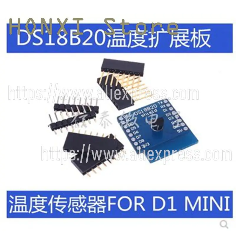 Das 1-teilige DS18B20-Sensormodul ist für das Lern board der Mini-Modul-D1-Erweiterungsplatine geeignet
