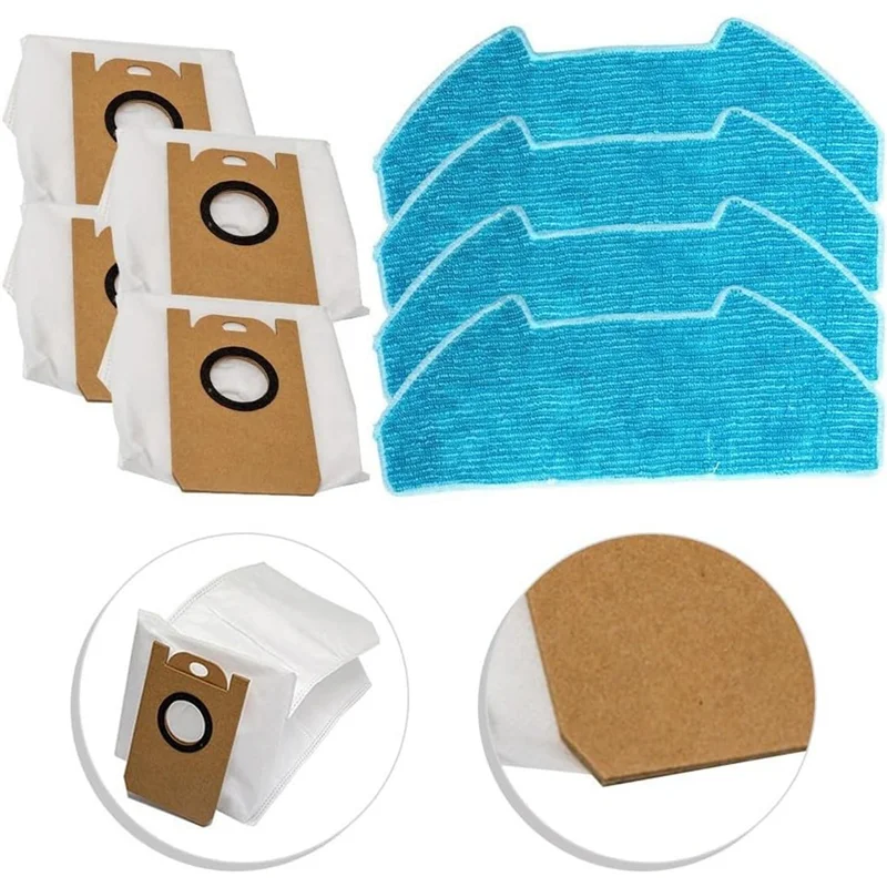 

【ABODE】Для аксессуаров для робота-пылесоса Redkey R10 — комплект запасных частей, включая салфетки из микрофибры и мешки для пыли Collectio