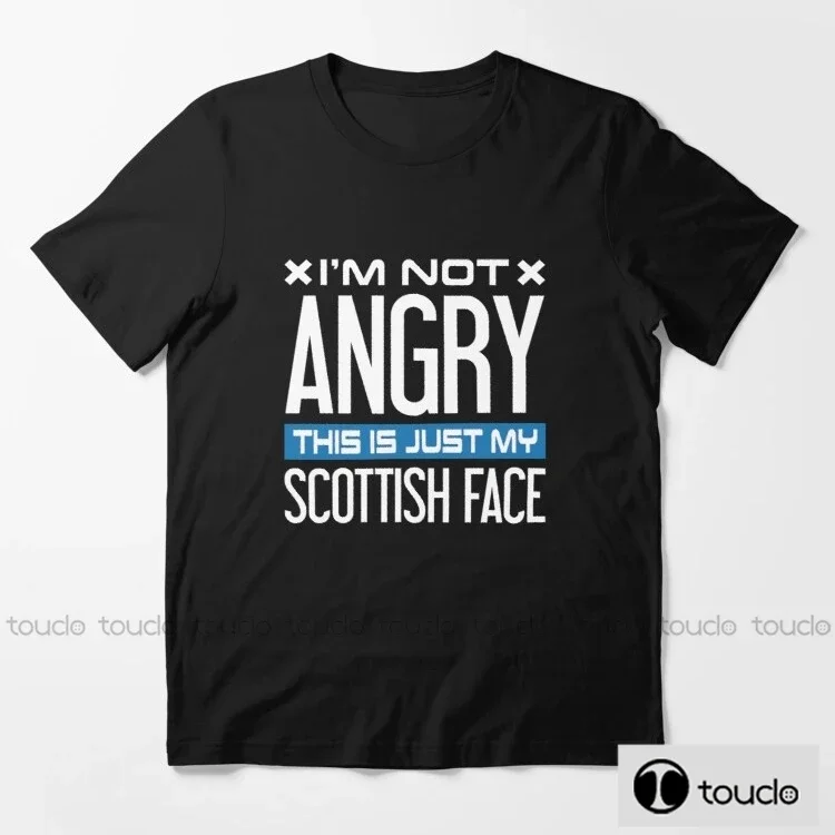 

Новинка I M Not Angry This Is Just My Scottish Face Мужские женские футболки Размеры S-Xxl Мужская брендовая футболка Мужская летняя хлопковая футболка