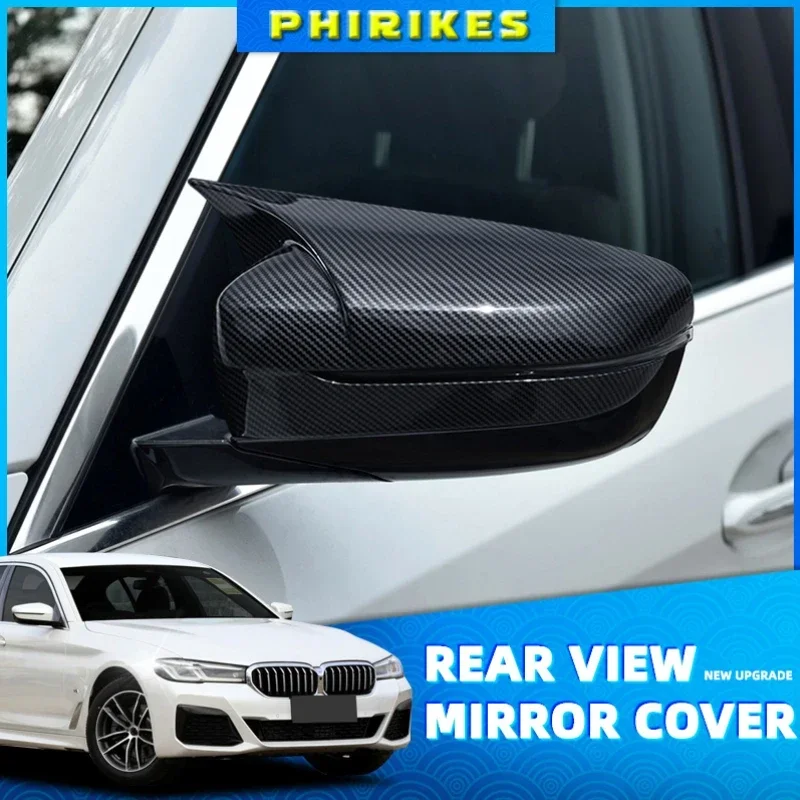 

RHD Carbon Fiber Exterior Side Rearview Mirror Cover Trim For BMW 3 4 5 7 8 Series G20 G21 G30 G38 G22 G23 G11 G12 G15 G16 LHD