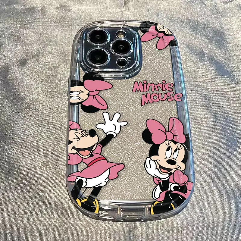 Disneys Mickeys Minnies Mouses Happy Phone Case For iPhone 15 14 13 12 11 Pro Max 7 8 Plus XR XS MAX SE Y2K Cute Back Cover