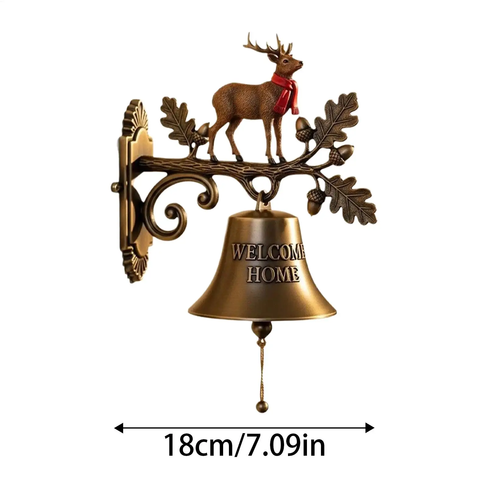 جرس عيد الميلاد ترحيب جرس الباب سانتا كلوز الرنة ثلج خمر جرس الباب ديكور لساحة داخلي في الهواء الطلق حديقة المنزل عطلة #6