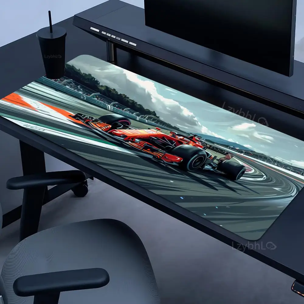 

Red sleek race car Mouse Pad Large Computer Office Game Table Mats XXL Rubber Anti-slip Gaming Keyboard Mousepads Long Desk Pads