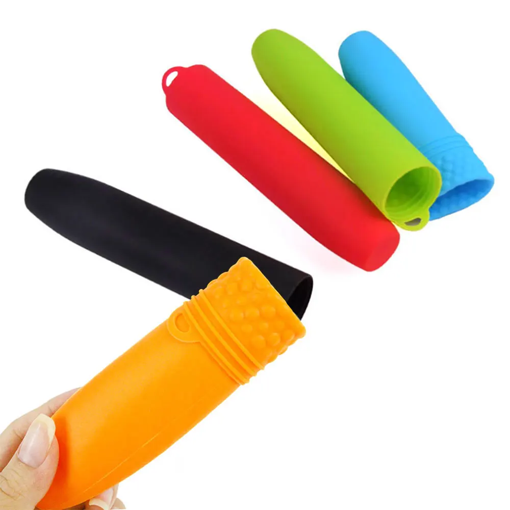 Silicone World Silicone Heat Insulated Pot Handle Sleeve Anti Scalding Anti Slip Pot Handle Cover Cookware Parts Kitchen Tools