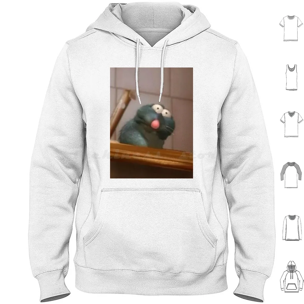 Remy The Vomiting Rat Hoodie cotton Long Sleeve Funny Meme Food Ratatouille Mouse Vomit Hilarious Rat Animal Funny