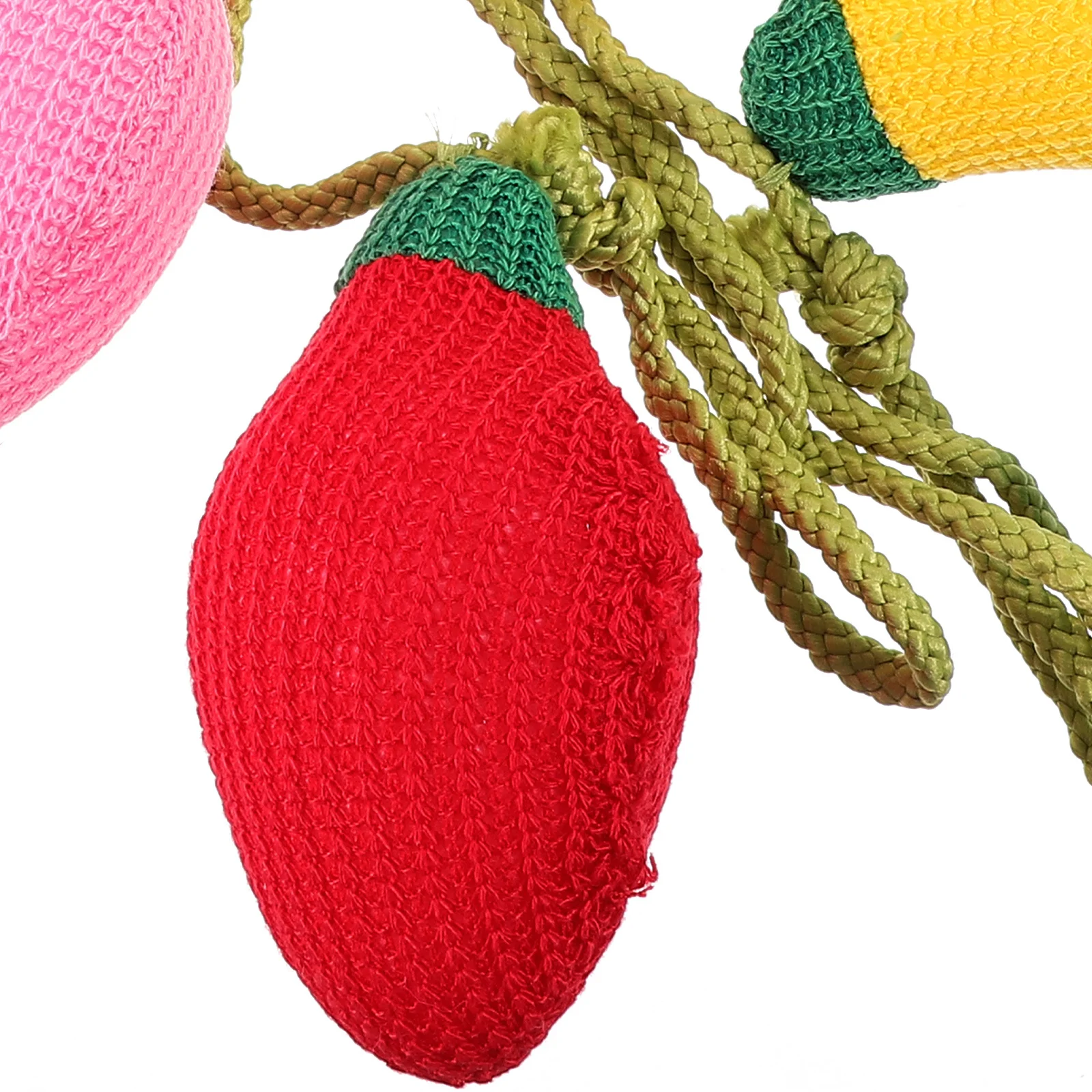 

DIY Christmas Style Pendant Handcrafted Knitted Design Bright Colors Fine Workmanship Xmas Party Decorative Hanging