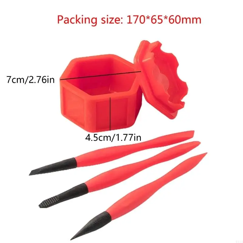 cepillo pegamento silicona W91B 4pcs/set pegamento para trabajar carpintería Herramienta bricolaje