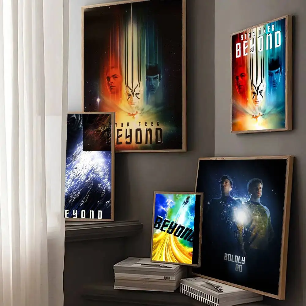 Science Fiction S-Star T-Trek B-Beyond Movie Posters Living Room Bar Cafe Quality Canvas Vintage Style Comics Painting Art Home