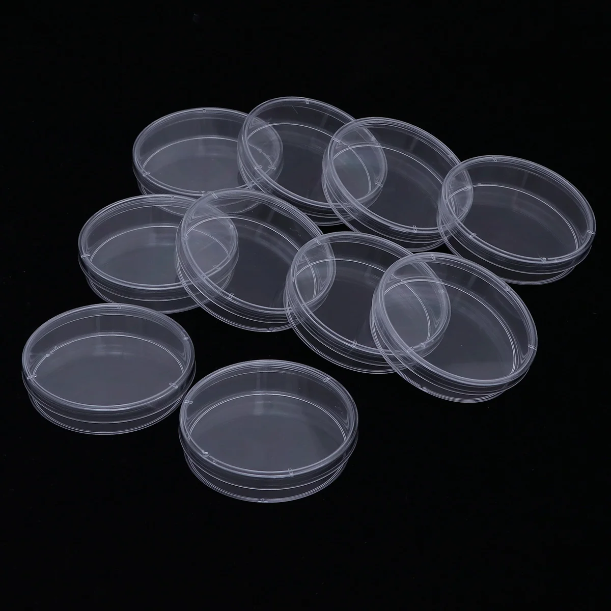

10Pcs Petri Dishes 70Mm Clear Plastic Sterile Disposable Lightweight with Lid for Laboratory Research Plastic Petri Dish