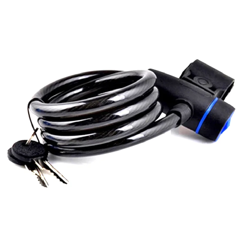 จักรยานล็อคจักรยาน Anti-Theft Mtb จักรยานลวดเหล็กล็อคโซ่หมวกกันน็อครถจักรยานยนต์จักรยานพับไฟฟ้าสกู๊ตเตอร์ความปลอดภัยกุญแจ