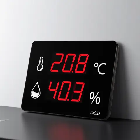 사육 농장 산업용 온실 농업용 특정 벽 디스플레이 장비 LX932용 디지털 건조 온도 및 습도 측정기