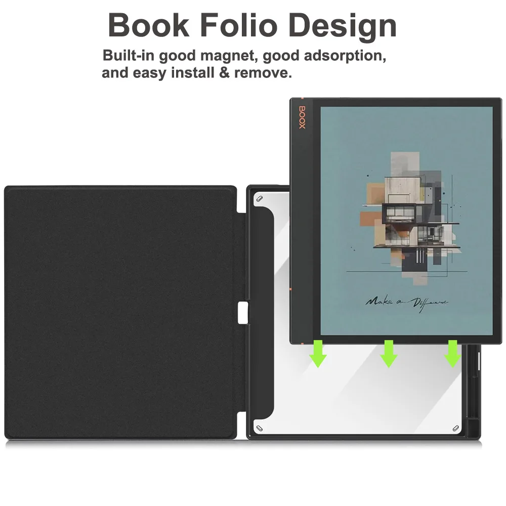 Acrylic +TPU Back Shell Cover Funda For Boox Note Air 4C 3C Auto Sleep/Wake Case For Onyx Boox Note Air3  Air4 C10.3