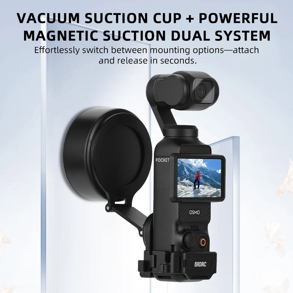 BRDRC Pocket 4 Magnetische Halterung Vlgo Video Live-Streaming Teleprompter-Halterung für DJI Pocket 3 Zubehör Erweiterung Telefonhalter – Detail 6