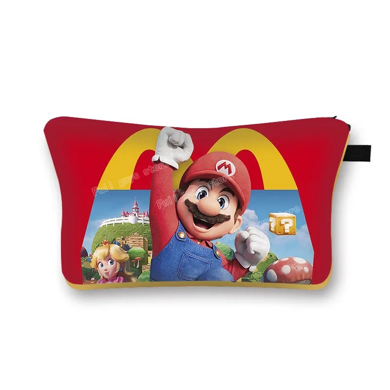 Мультяшные Супер Марио 3D косметички с принтом, женская косметичка, милые дорожные органайзеры, портативная косметичка для девочек, подарок на Рождество
