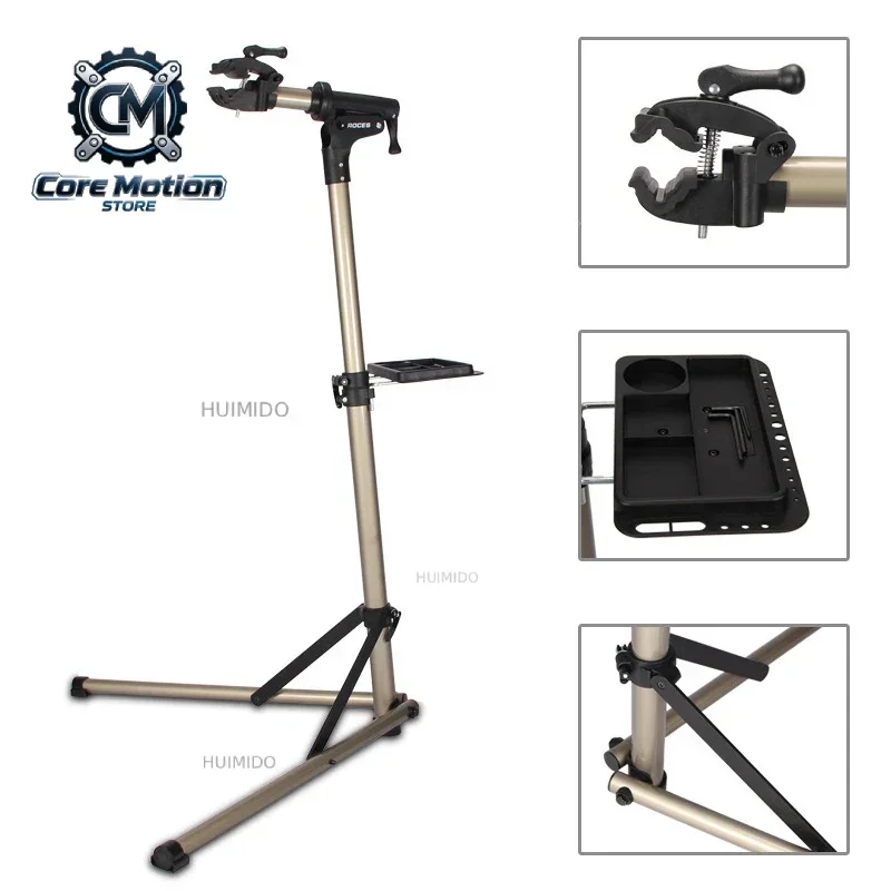 Bike Rack Holder Storage Bicycle Repair Stand Aluminum Alloy Bike Work Stand Professional Bicycle Repair Tools Adjustable Fold