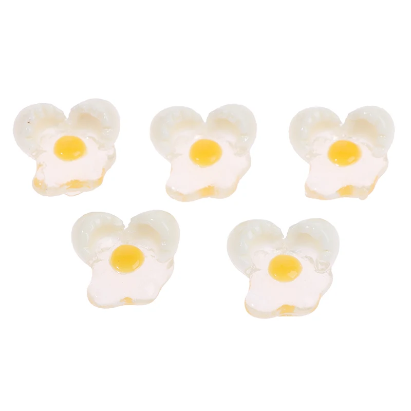 5 ชิ้น 1:12 Dollhouse Miniature Mini ไข่หักรุ่น DIY ของเล่นอุปกรณ์เสริม