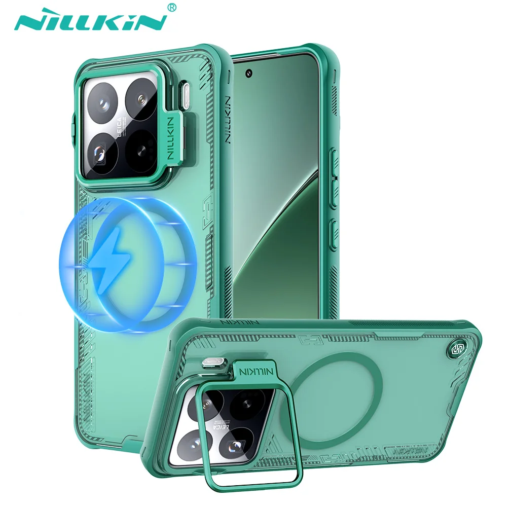 For Xiaomi 15 Pro Magnetic Case NILLKIN Iceblade Prop With Camera Stand Shockproof Back Cover For Xiaomi Mi 15 Cases