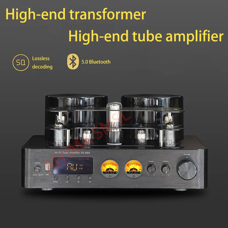 Aiyima smsl 200ワット2.0 6U1 6A2 6H2 WY-3Pハイファイ管アンプ5200 1943 bluetooth 5.0 usb同軸光ファイバ真空管アンプ