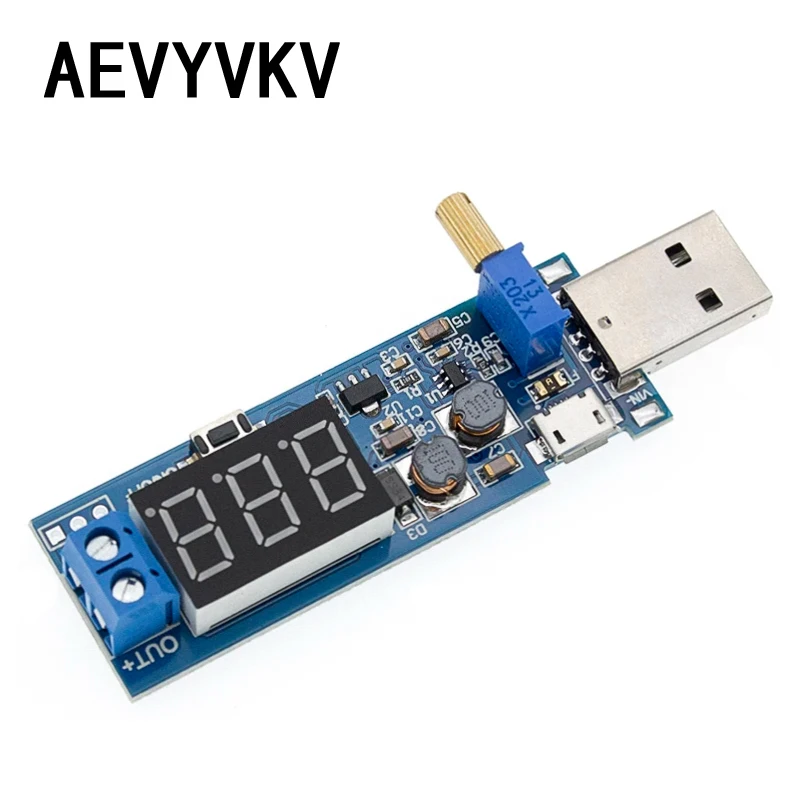 Boost Buck Converter USB Step UP / Down Power Supply Module DC-DC 5V to 3.3V / 12V Adjustable Out DC 1.2V-24V